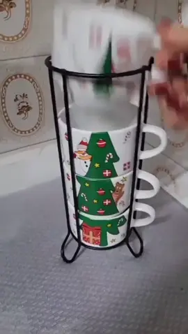 Jogo de 4 xícaras natalinas. #xicara #café #natalina #natal 