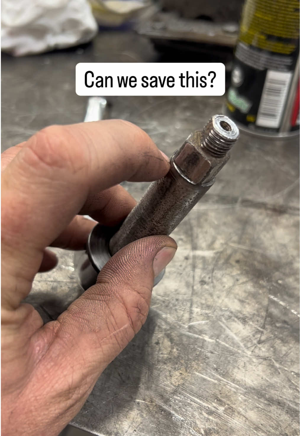 Can we save this old Harley kicker arm for my Panhead?  #motorcycle #harleydavidson #panhead #choppershit #biketok 