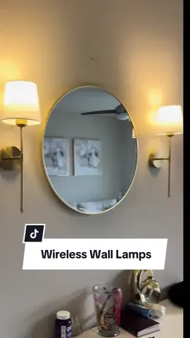 Elevate your aesthetic with wireless wall sconces, no electrician needed. The bulbs are rechargeable and it comes with a remote that you can use to change the brightness and color! Linked below… #aesthetic #homedecor #apartmentdecor #wallsconces #walllamp #rechargeablelight #homeaesthetic #homestyle #decor #tiktokshopcreatorpicks #tiktokshopfinds #ttshopfinds 