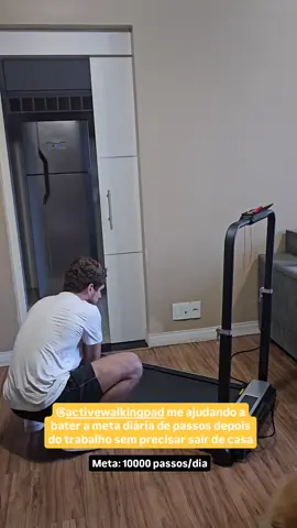Metas com o cardio em casa na minha esteira dobrável e portátil 🔥 #esteira #bornactive #exercícioemcasa #TikTokFitness #viralvideos 
