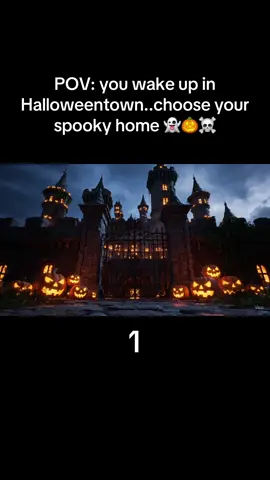Who’s ready for Halloween? 🎃 if you woke up in Halloweentown, which spooky house do you choose? #asmrsounds #halloweenhome #aiasmr #spookyseason #fyp