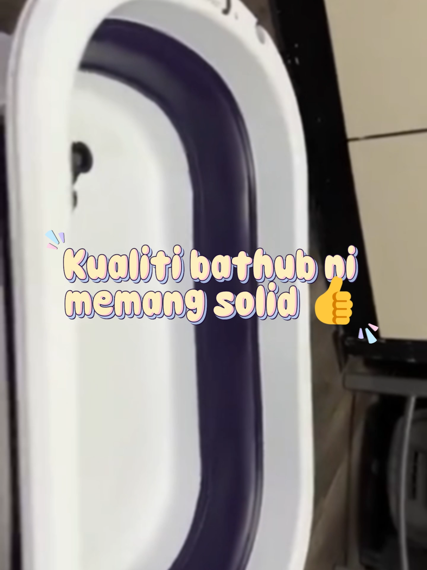 👶🛁Tab mandi bayi boleh lipat – jimat ruang, mudah dibawa & selamat! #bathtub #barangmurah #babystuff