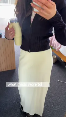 spring uniform is butter yellow and chocolate! 💛🐻 @KOOKAÏ @COTTON ON @Cotton On Body @Glassons @Alias Mae #OOTD #outfitinspo #unioutfits #fashion #spring 