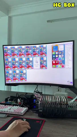 Tính năng “Ghi lại hành động” trên 1 máy bất kỳ xong chạy lặp lại hành động trên các máy còn lại #hcbox #boxphonefarm #mmo #boxphoneiphone #tiktokbeta 