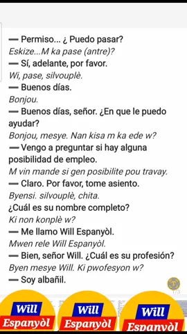 Dyalòg 1. M ap raple w chak trè make chanjman de pèsonaj. E di m sa nou panse silvouplè, èske nou renmen l konsa; èske m dwe touche mo yo... ? #espanyol #haitiantiktok🇭🇹 #chili 