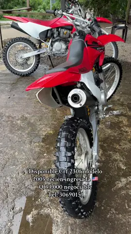 Vendo Crf 230f modelo 2005 recién ingresada 🇺🇸 #CRF #ventademotos #recieningresado #hondacrf #crf230 