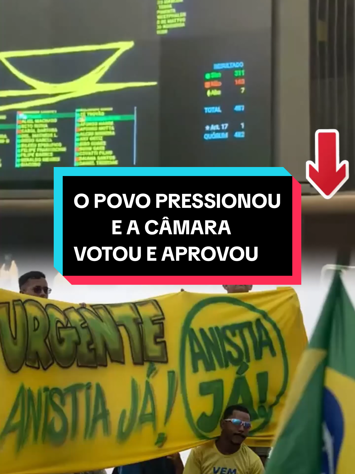 O povo pressionou e a Câmara dos Deputados votou e aprovou. Mostre seu apoio se concorda. #anistia #direita #patriotas #bolsonaro #creatorsearchinsights 