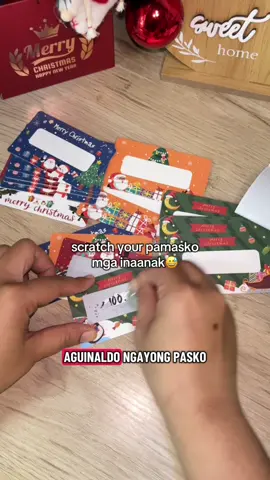 scratch your pamasko mga inaanak hahaha #scratchyourpamasko  #christmasscratchcard  #scratchcard 