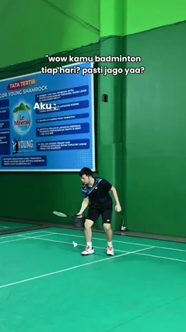 Iya jago mukul nyangkut 🤪 #badminton #badmintonindo #badmintonindonesia #badmintonina