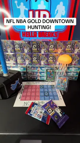 NFL NBA DOWNTOWN HUNT! Half case of nfl donruss hobby! Half case of optic nba ! Optic downtown nba! #hellabreaks #cardbreaks #sportscards #tiktokmademebuyit #basketball 