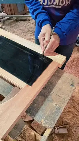 An easy way to cut the glass for door 🚪  #woodwork #decor #doors #makersgonnamake #interior #woodart #construction #woodworking #carpenter #table #furnituredesign #woodcarving #viralreelschallenge #FineWoodworking #woodworkingcommunity #interior #wooddesign #carpenter #maker #DIY #reelsfb #furniture #wood 