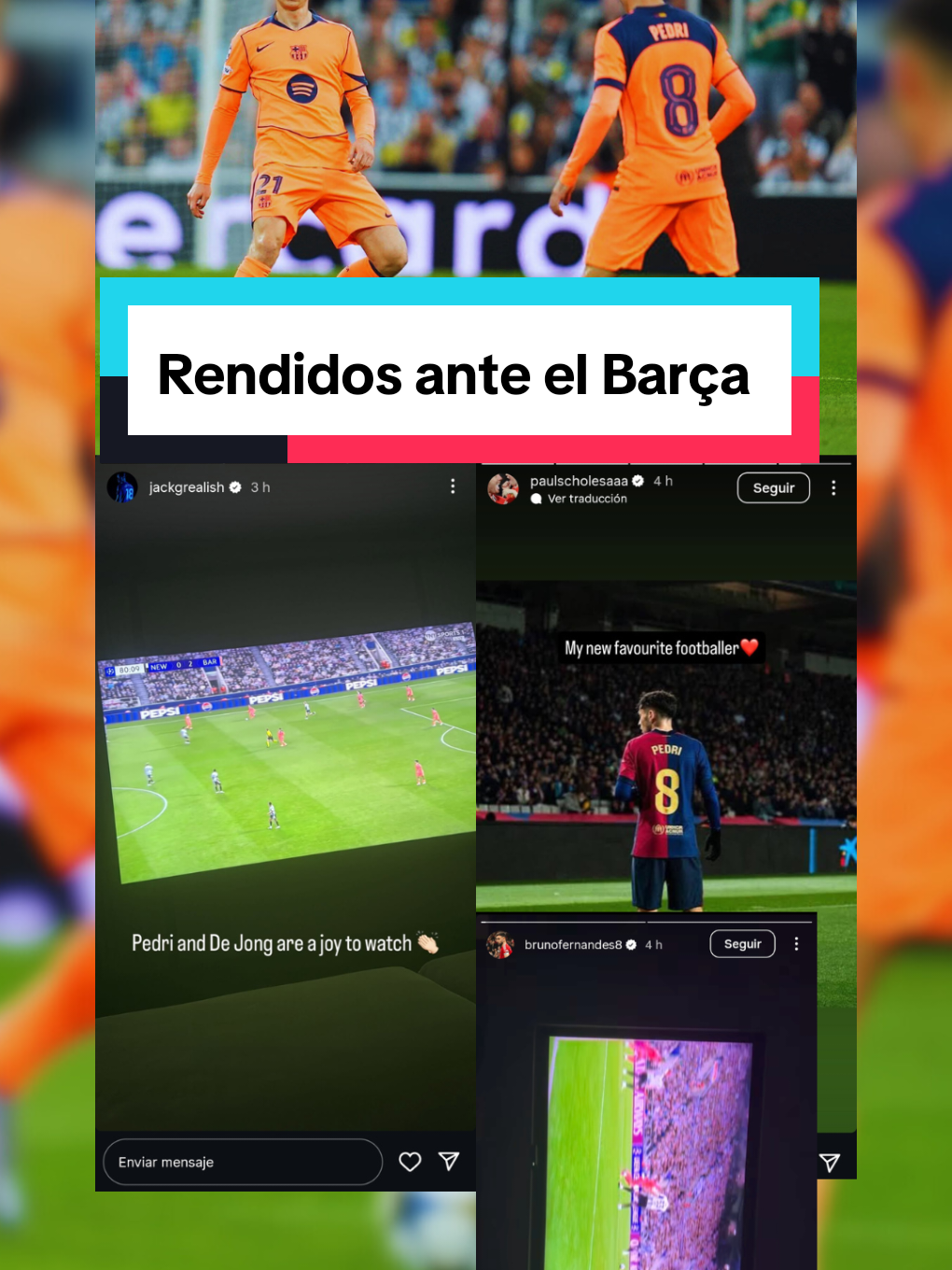 Futbolistas y leyenda rendidos ante el Barça☝🏽 . . . . . . . . . . #fcbarcelona #championsleague #fotballacademy #DeportesEnTikTok #tiktokfotballacademy 