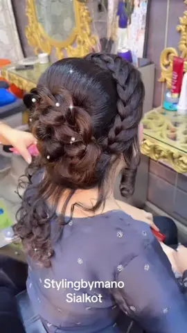 #makeupbymanosialkot #hairstyle #trending #foryoupagе #foryou 