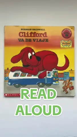 Vamos a leer Clifford Va de Viaje. Let’s read a Clifford book #clifford #BookTok #libros #spanishclass #fyp 