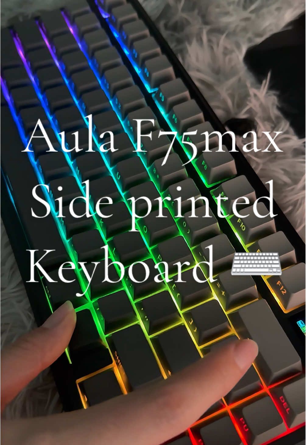 Black keyboard so cool!!!😎🖤🎮⌨️#fyp #TikTokShop #mechanicalkeyboard #aulaf75 #foryoupage 