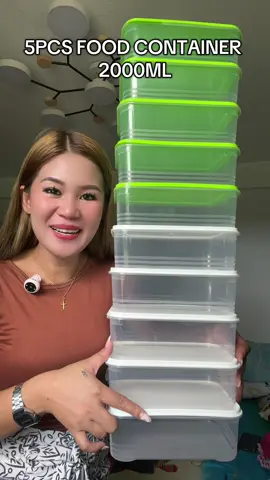 perfect ngayon paparating holiday season to.  di kana bibili sa labas dahil dito meron na.  #foodcontainer #5pcs #kitchenware 