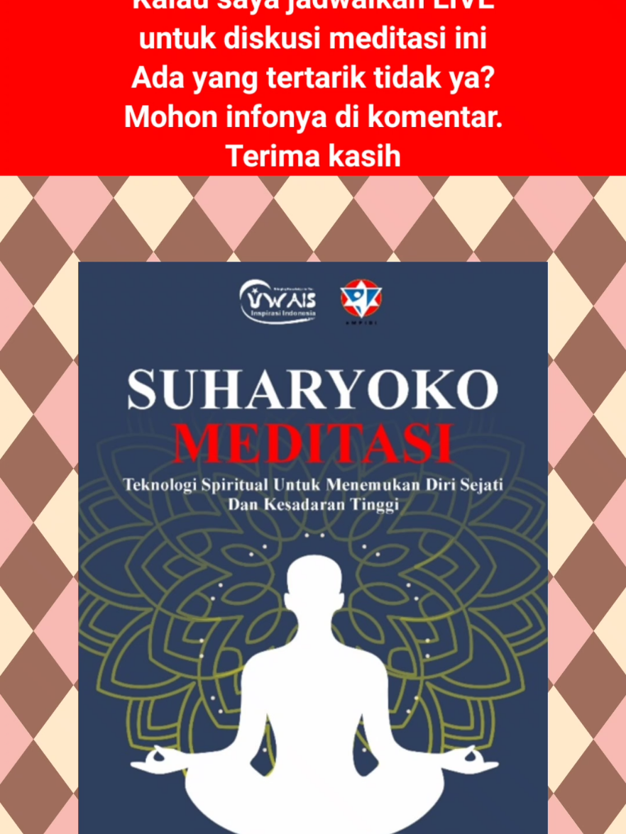 Jadwal LIVE #spiritual #meditasi #suharyokomeditasi #kesadaran #privatmeditasi 