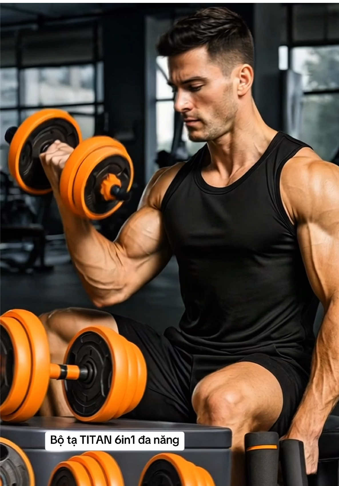 Bộ tạ đa năng thiết kế chắc chắn với tông màu cam – đen nổi bật, dễ dàng tháo lắp để tập nhiều bài khác nhau: từ tập tay, vai, ngực đến lưng và chân. Với tay cầm bọc mút chống trơn trượt, sản phẩm mang lại cảm giác thoải mái và an toàn khi tập luyện.#bota #tapgym #thethao #suckhoe #xuhuongtiktok 