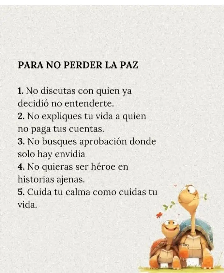 Para no perder la Paz  #reflexion 