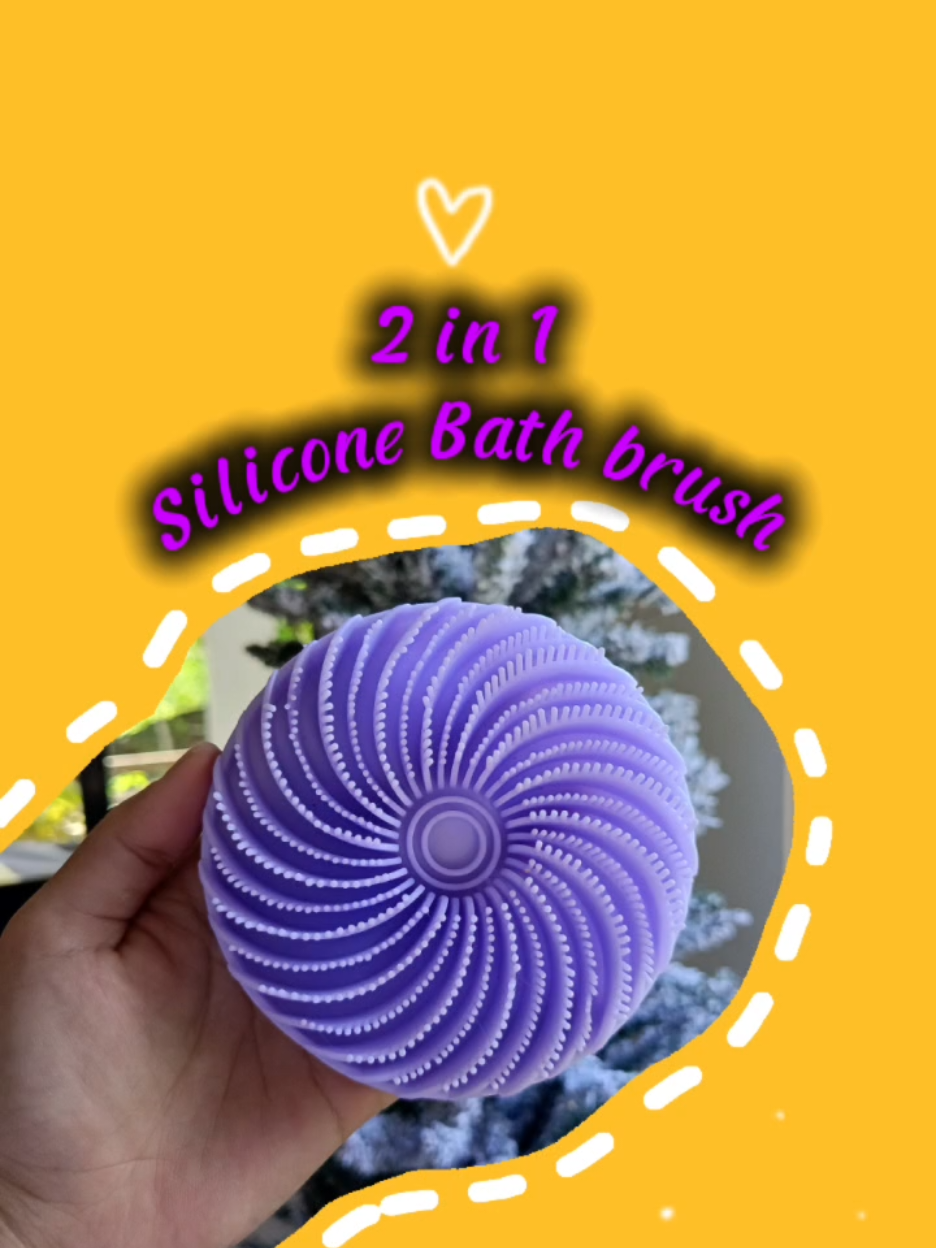 2 in 1 Silicone Bath Brush Pang tanggal ng libag sa katawan at balakubak .. order na din kayo.. #siliconebathbrush #bathbrush #affiliate #fyp #fypviralシ 