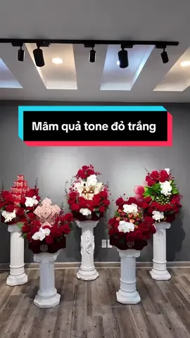 Tone đỏ trắng 🥰 màu sắc được các cô dâu lựa chọn nhiều nhất ❤️#mamquahiendai #mamquacuoihoi #xuhuongtiktok 