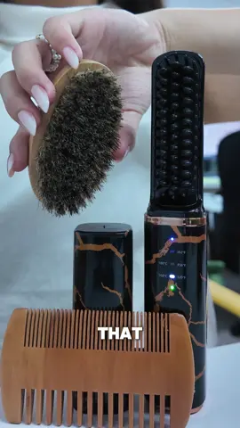 Knots, split ends, itch—ruining your long beard? A single sweep with a cordless heated comb detangles, seals and soothes. Tap to buy. #beardtok #beardcare #longbeard #groominghacks #tiktokmademebuyit 