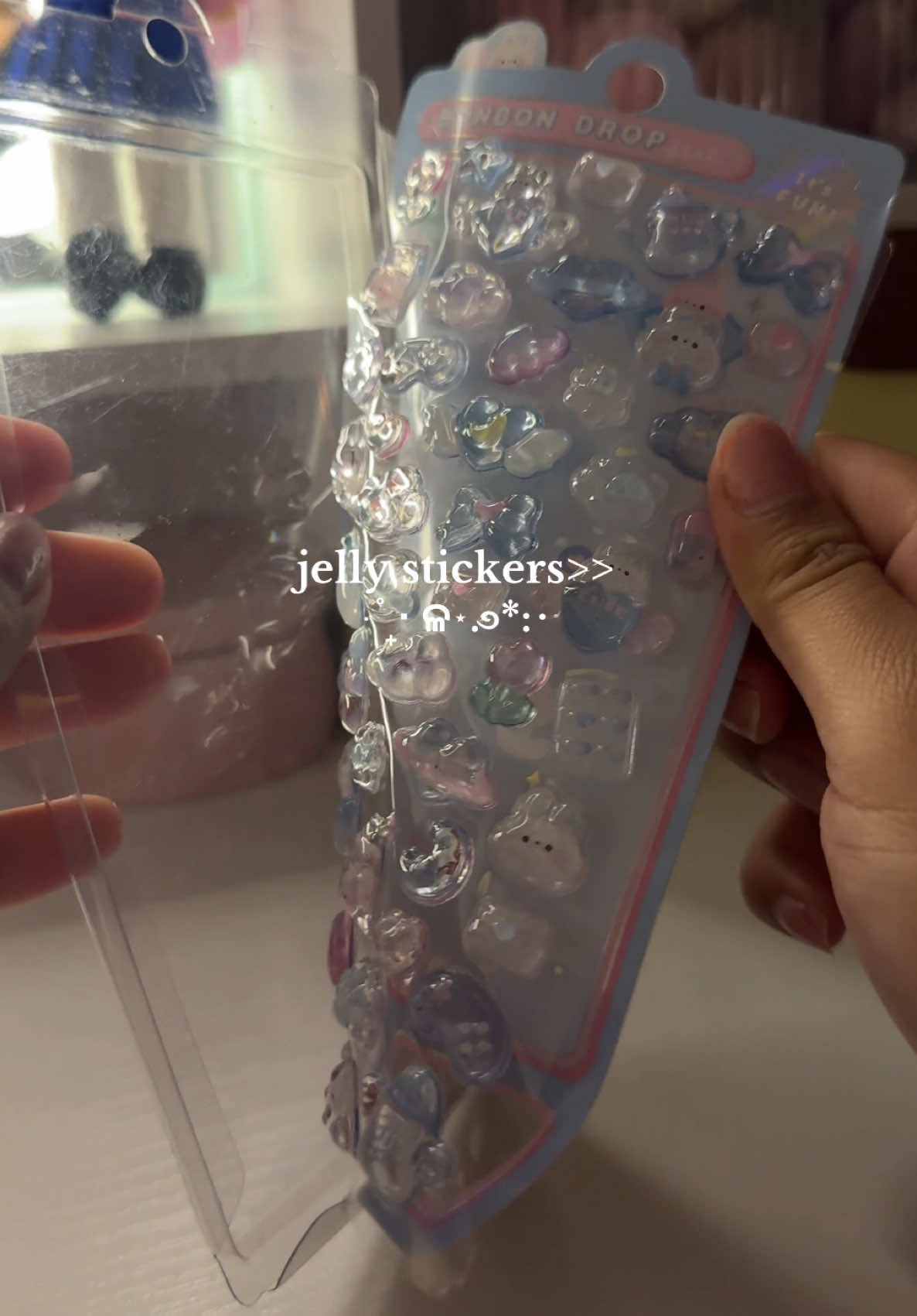 ik these are called like puffy stickers but jelly sounds so much cuter && I have like 30 packs of stickers I need to put to use 😭😭!!! #deco #stickers #puffystickers #stickercollection #sticker 