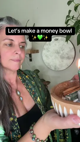 ✨ Money Bowl Magic ✨ Today I created my money bowl. Thursday is the day of Jupiter. Thursday carries the energy of prosperity, expansion, and blessings that multiply, so it is the perfect day to begin. Every coin, every dollar, every herb, every crystal was placed with intention. I lit a candle to awaken the flow and I’ll let it burn safely as the energy is sealed. The bowl will stay in a place I walk by often so that every time I see it I remember, money flows to me endlessly. 🌿💵 This ritual was first shared by @thatglasgowwitch and it has been such a powerful way to call abundance into the everyday. May your bowl overflow with blessings too. ✨ #moneybowl #witchesoftiktok #alchemy #magic #energy #intention #manifest #abundance #prosperity #wealth