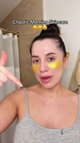 CHAOTIC Morning skincare ☀️ #morningskincare #skincare #skincareroutine 