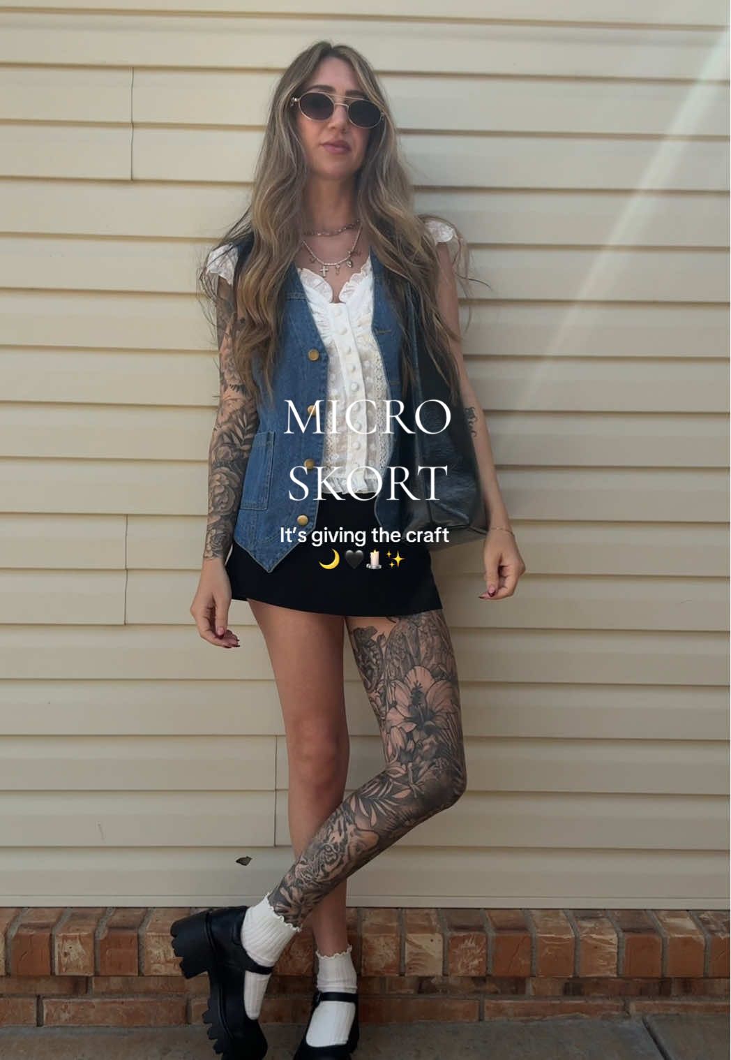 The cutest little transition fit for spooky season 🖤 