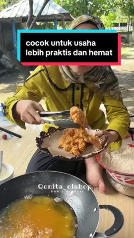 Membalas @Nenk Mull cocok di pakek usaha karna lebih hemat dan praktis dan rasanya bner2 enak kriuk #tepungpremix #tepungbiang #tepungbiangfriedchicken 