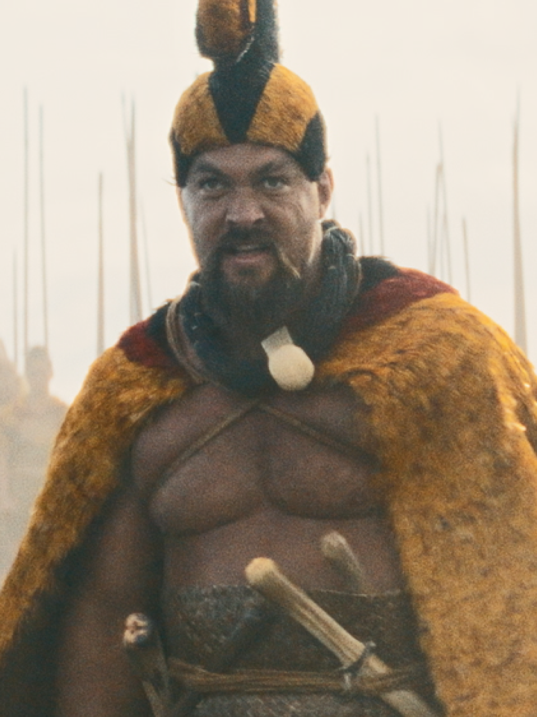 It all comes down to this. Witness Jason Momoa (@prideofgypsies) as Kaʻiana in an epic battle of flying spears. The #ChiefOfWar finale is streaming now on @appletv.