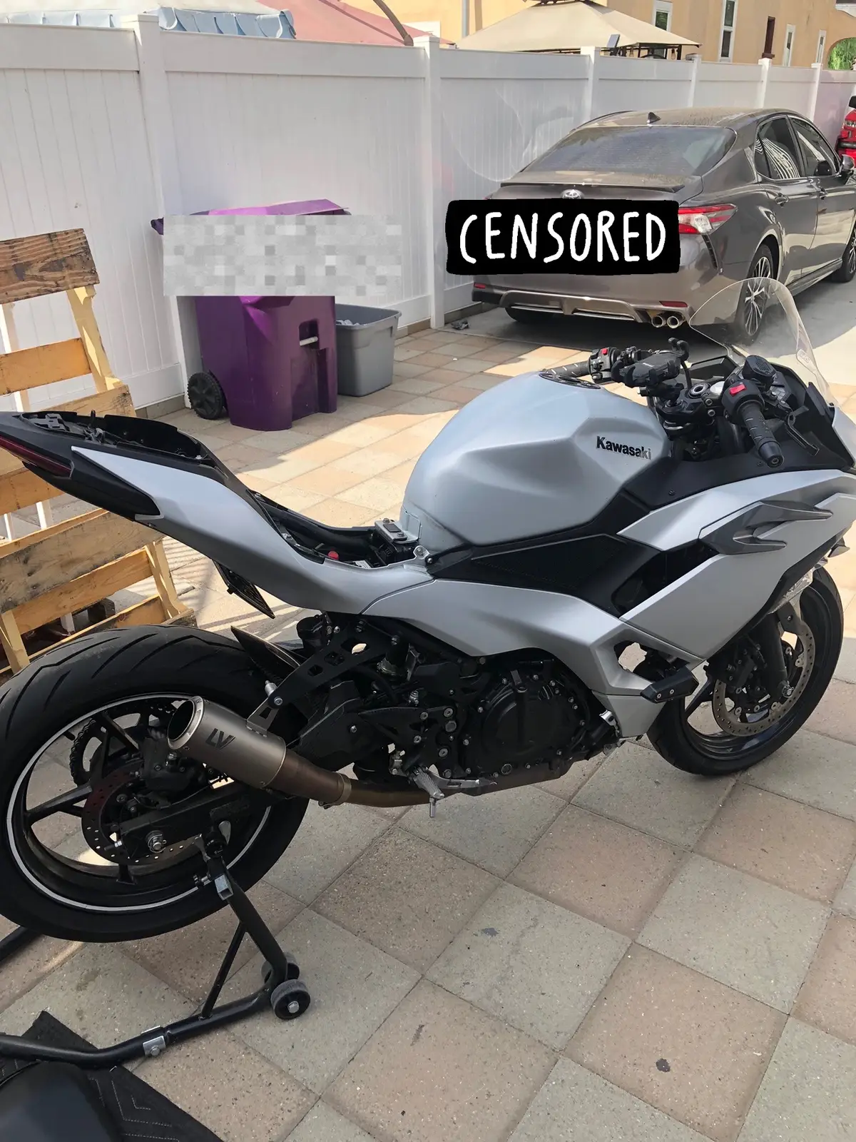 Looks a bit better #ninja #kawasaki #ninja500 #fyp #foryou