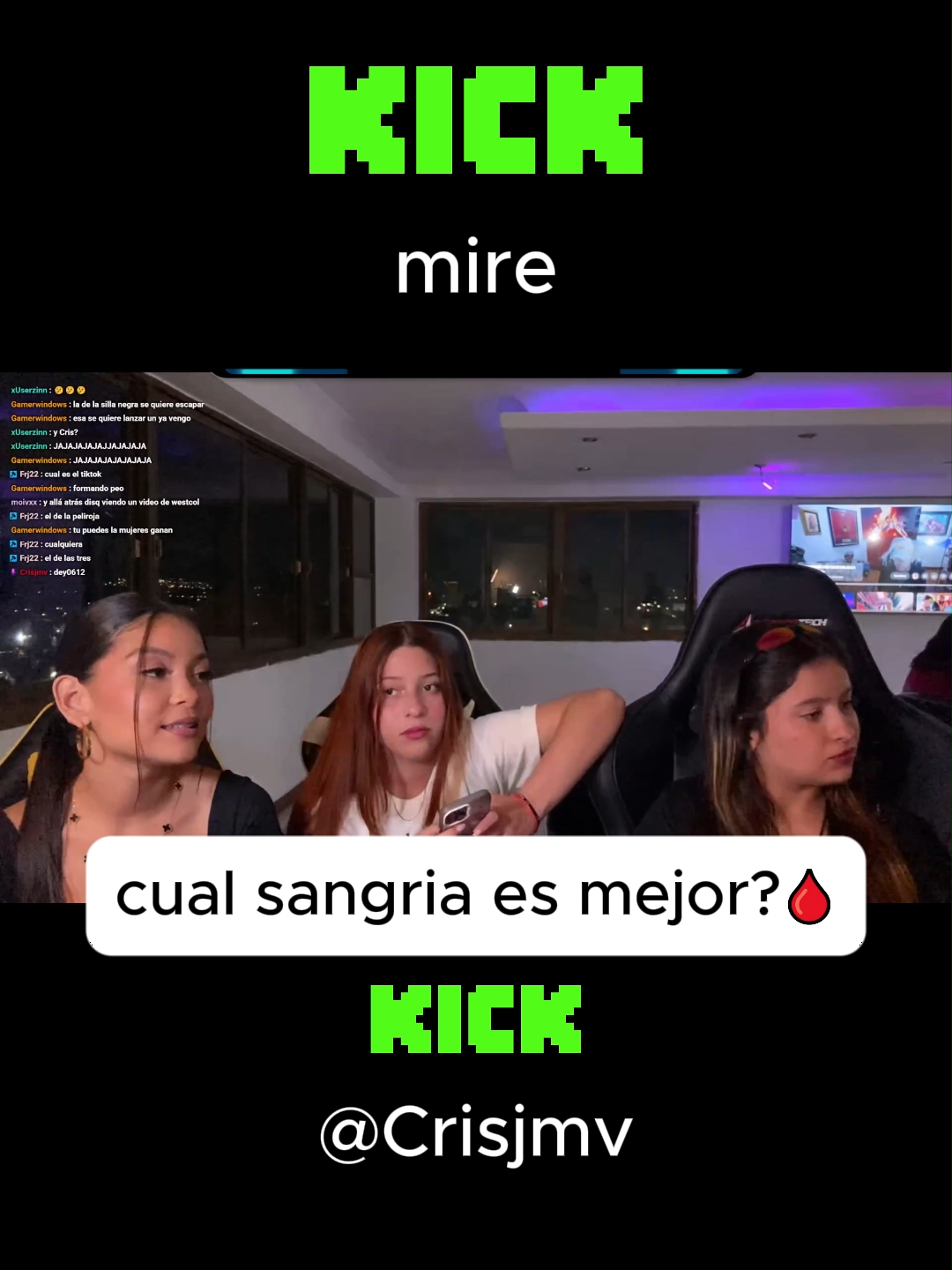 cual sangria es la mejor de venezuela?🩸 #caroreña #caro #venezuela #justchatting #kickstreaming #irl