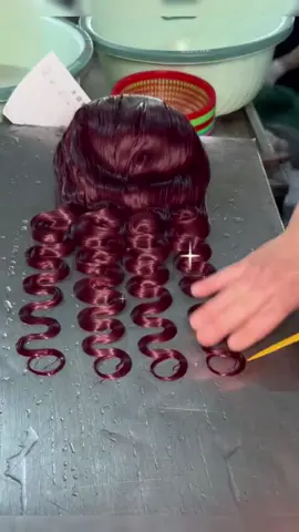 Pls watch the end💕💕 #winecolor #burgundywig #wiginstall #bodywave #beauty #fypシ #foryoupage 