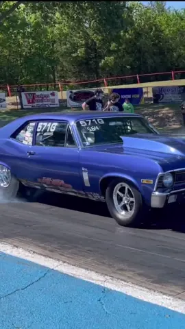 Super Sport Super Nova Smoking the Tires!  Chevy horsepower at the dragstrip! #2hacksgarage #horsepower #rpm #chevrolet #chevy #nova #sendit #supernova #musclecar #burnout #smoke #bigblock