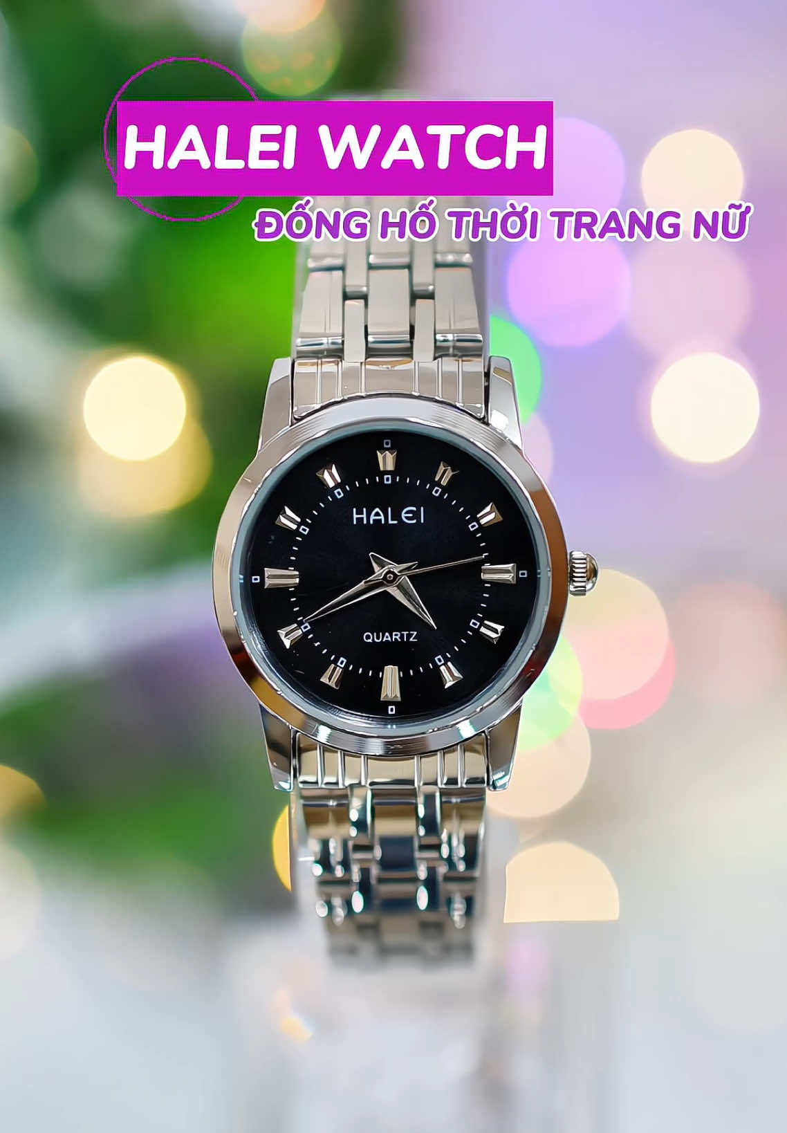 Đồng hồ thời trang nữ Halei #dongho #donghonu #donghonuxinh 