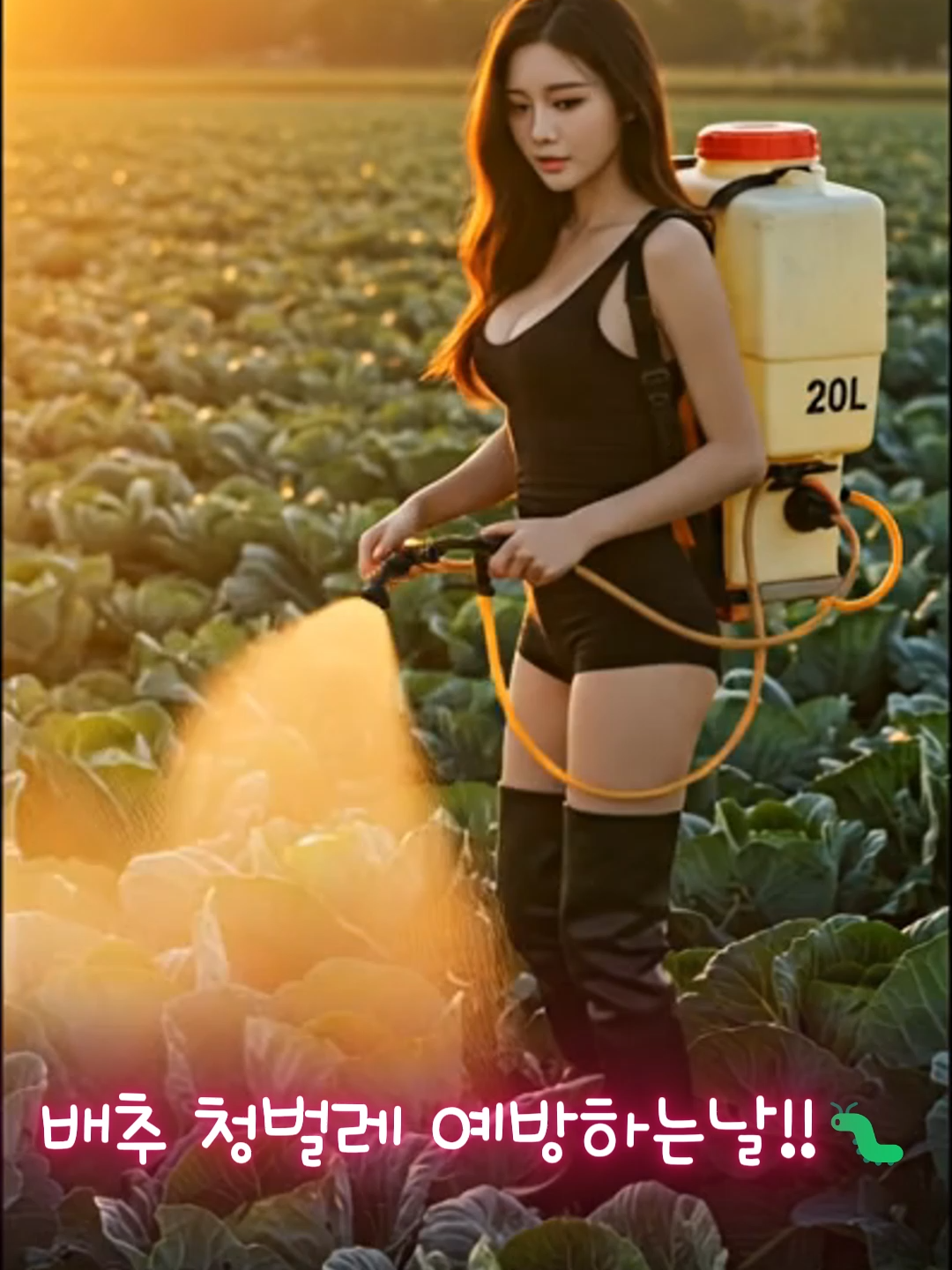 오늘은 배추벌레 예방하는 날! 🥬🌅 #배추 #농사브이로그 #농업라이프 #시골#무#청벌레#배추벌레 #Cabbage #FarmLife #NatureVibes #LuxuryVibes #ViralShorts #ForYou