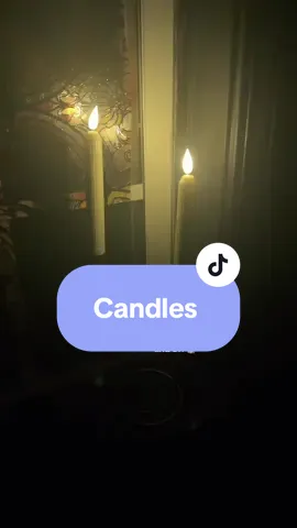 The only work is putting two batteries in them, and I am in love!! #Home #decor #candles #tapercandles 