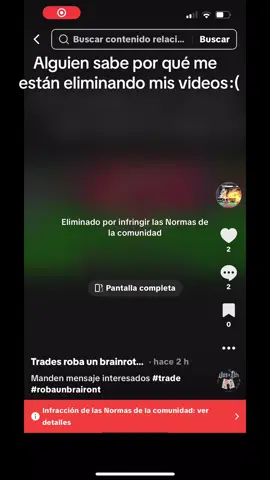 Por qué me los eliminan#robaunbrairont 