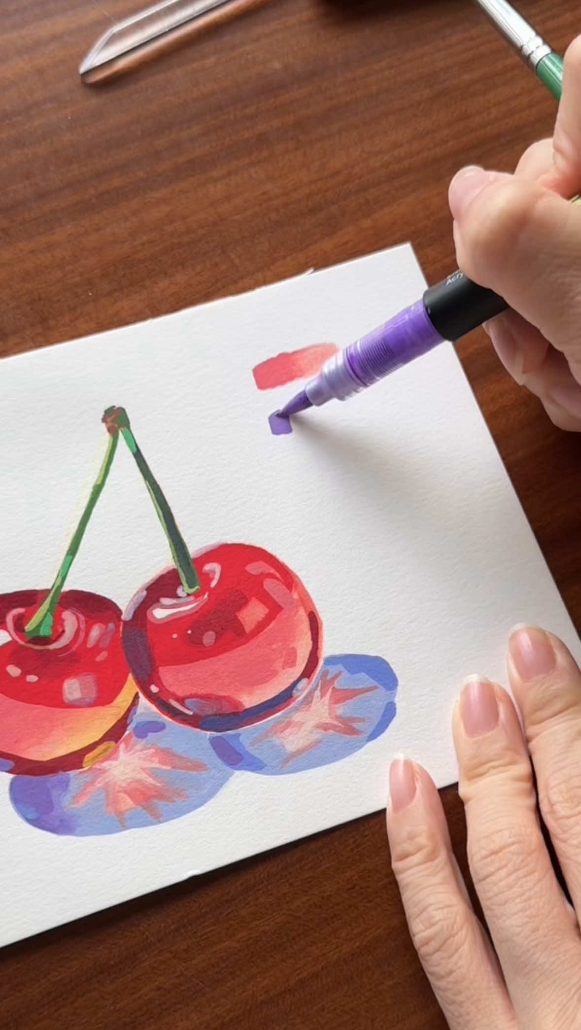 馬克筆開團優惠 在巧巧老師的IG 喜歡的朋友不要錯過👉 #教學 #速寫 #丙烯馬克筆 #丙烯画 #enmy   