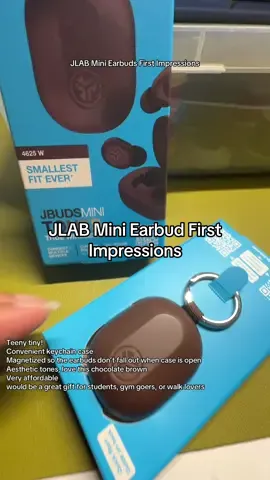 JLAB mini earbuds come with a keychain case and some very aesthetically pleasing tones for tech in my opinion  #jlab, #earbuds, #techreview, #audio, #budgettech