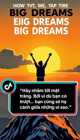 “Hãy nhắm tới mặt trăng. Bởi vì dù bạn có trượt… bạn cũng sẽ hạ cánh giữa những vì sao.” #donglucmoingay79 #dongluc #cogang 
