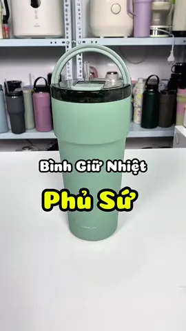 Bình giữ nhiệt có ống hút phủ sứ locknlock. #vienvova88 #binhgiunhiet #binhgiunhietphusu #binhgiunhietcoonghut #locknlock 