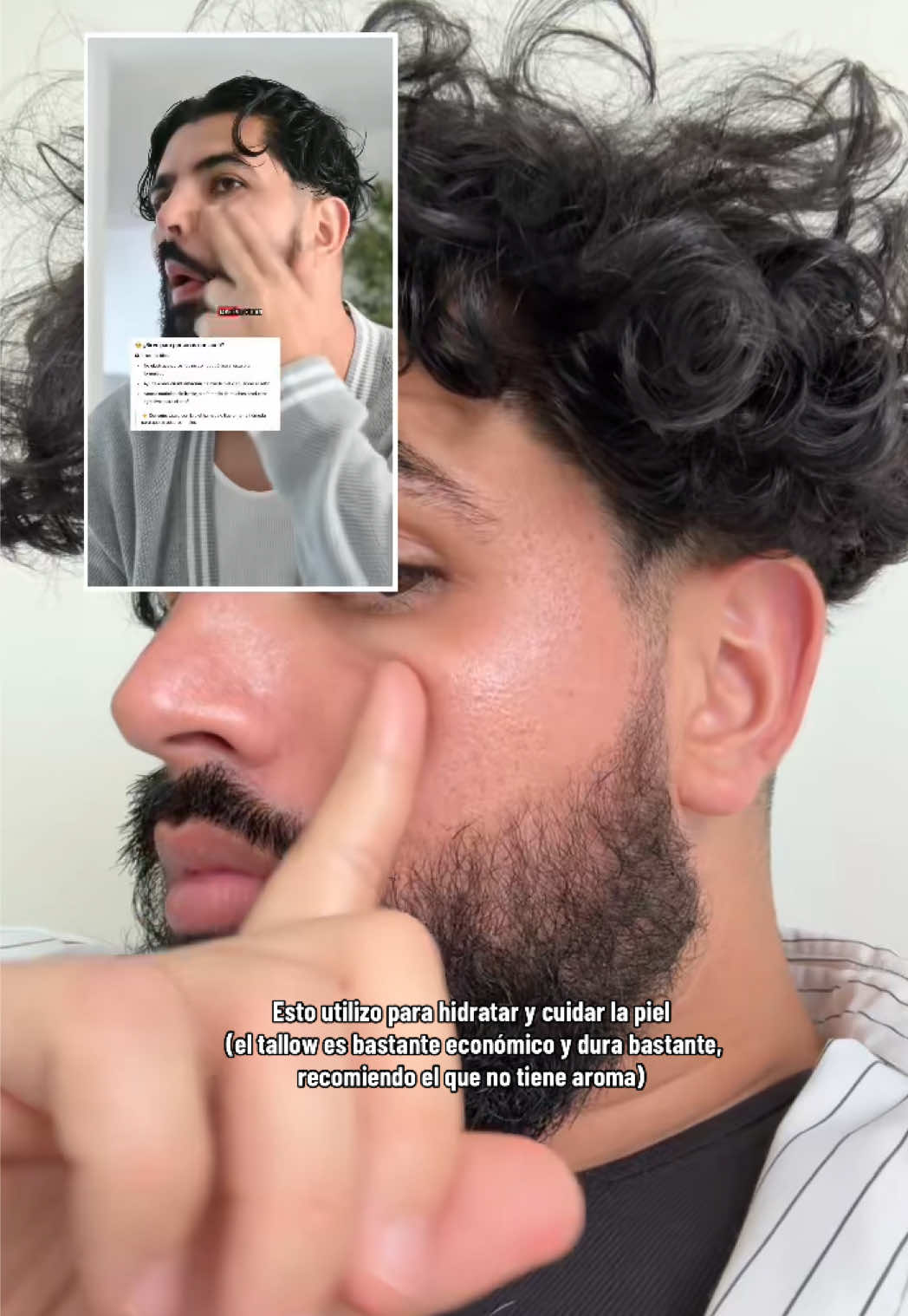 #dúo con @Gonzalo Costa Esto utilizo para hidratar y cuidar la piel  (el tallow es bastante económico y dura bastante, recomiendo el que no tiene aroma) #tallowskincare #tallow #pielsana #SkinCare 