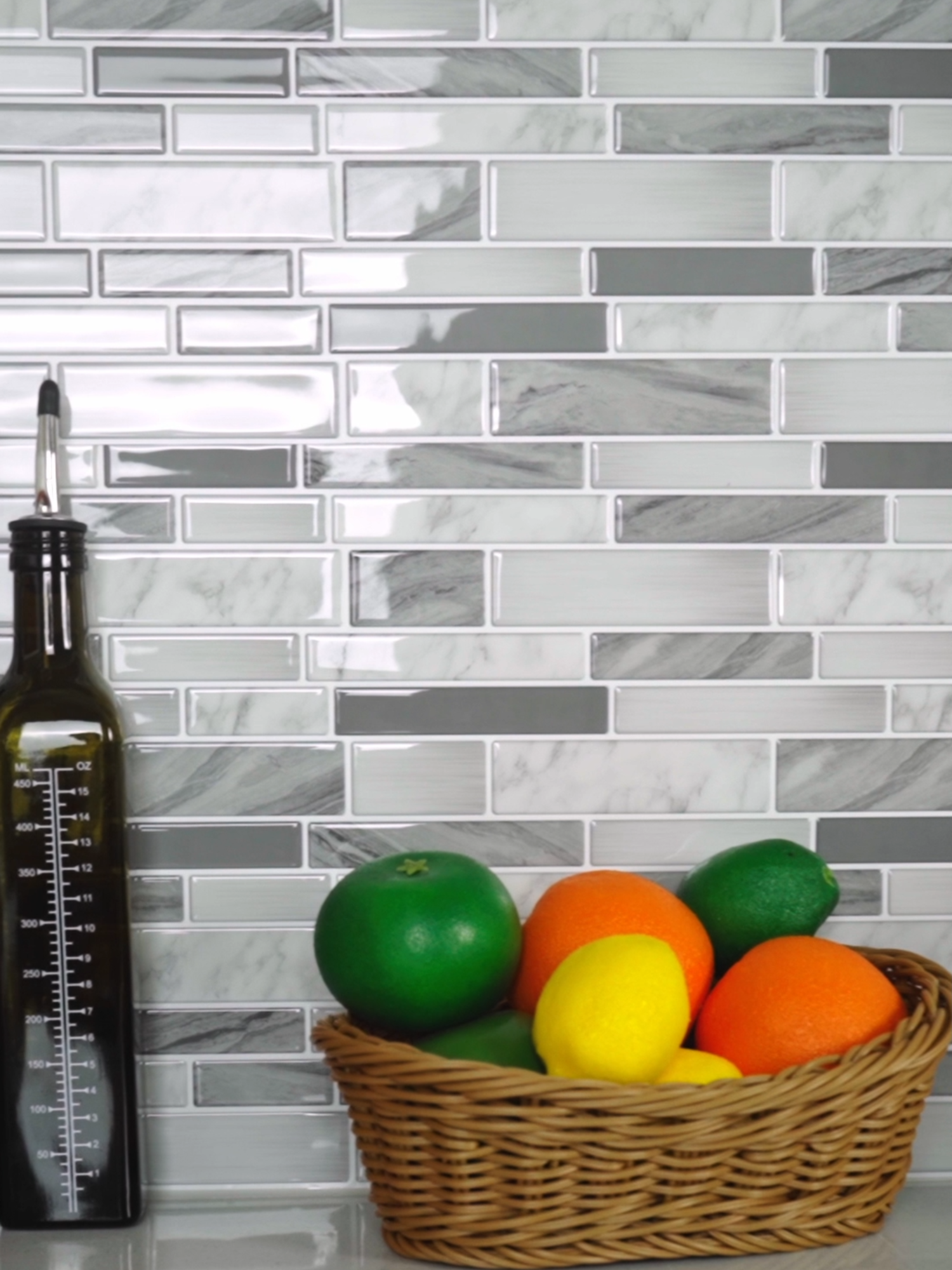Back with another easy and cheap home DIY project. Are you a fan of peel and stick tiles?#stickgoo #peelandsticktile #backsplashtile #DIY #peelandstickbacksplash #homedecor #homeimprovement #fypage #falldiydecor #diyhome #kitchenbacksplash #kitchendesign #walltiles