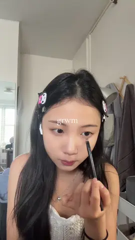 I always end up late n never finish vid🤦🏻‍♀️ #grwm #koreanmakeup #collegestudent #makeup #LanguageLearning 