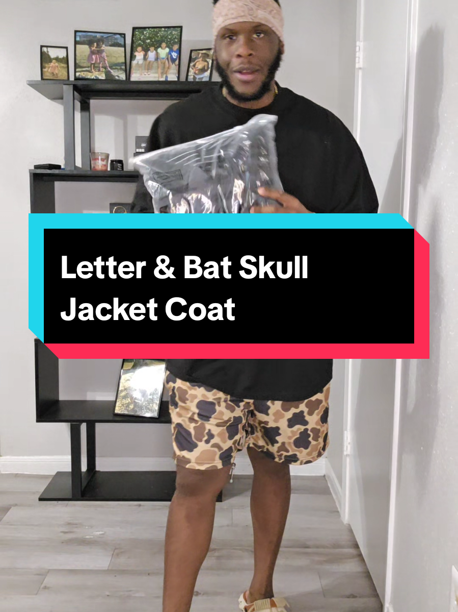 Letter & Bat Skull Jacket Coat #lettermanjacket #jacket #coat #mens #fallfashion 