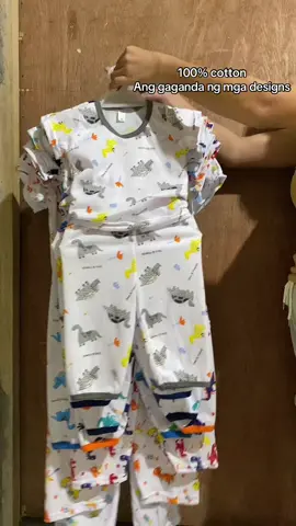 100% cotton, ang gaganda pa ng mga prints. #ternopajama #terno #terno pajamas for baby 0-3 months #ternoforboys #ternoforkids 