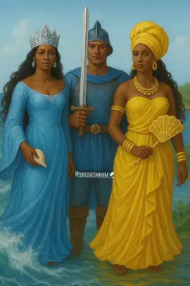 Ogunhê! Odoyá! Ora yê yê ô mamãe! 💙💛 #pontosdeumbanda #oxum #iemanja #ogum #umbanda 